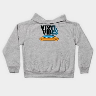 Vinyl Vibes Record PLayer Kids Hoodie